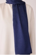 Belli Fresh Pamuk Kumaş Liva Şal - Lacivert