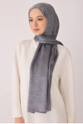 Belli Fresh Pamuk Kumaş Liva Şal - Gri