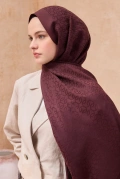 Belli Fresh Pamuk Kumaş Nora Şal - Koyu Bordo