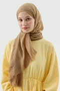 Norel Serisi İnce Pamuklu Şal - Latte