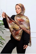 Soma Soyut Desenli Şal - Bej