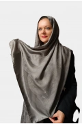 Zeraya Jakar – İpeksi Dokulu Jakar Şal - Gri