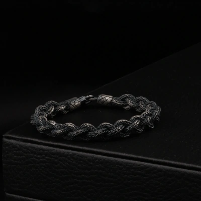 1000 Ayar Unisex Sarma Örgü Kazaziye Bileklik