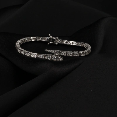 925 Ayar Gümüş Snake Bileklik