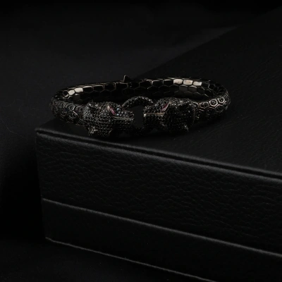 Snake Unisex Vip Koleksiyon Gümüş Bileklik