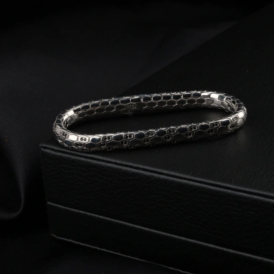 Zirkon Taşlı 925 ayar Snake Vip Gümüş Bileklik