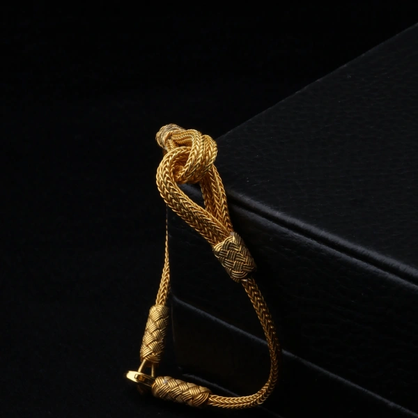 1000 Ayar Altın Kaplama Kazaziye Aşk Yolu Bileklik