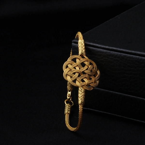 1000 Ayar Kazaziye Gold Kaplama Şems Bileklik