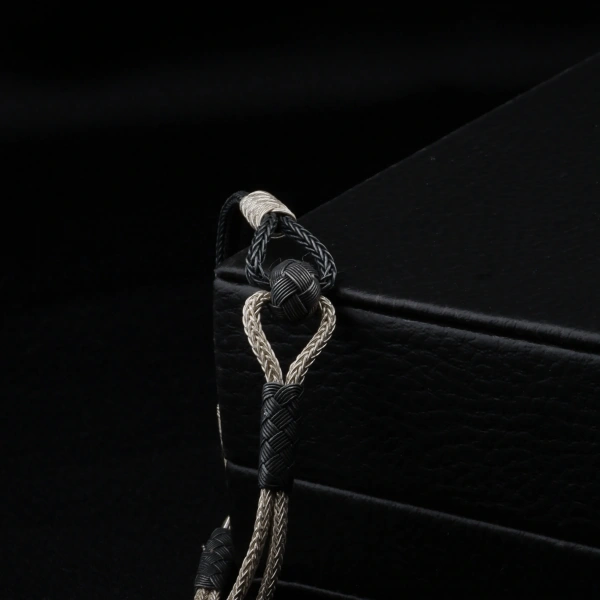 1000 Ayar Kazaziye  Toplu Siyah Beyaz Bileklik