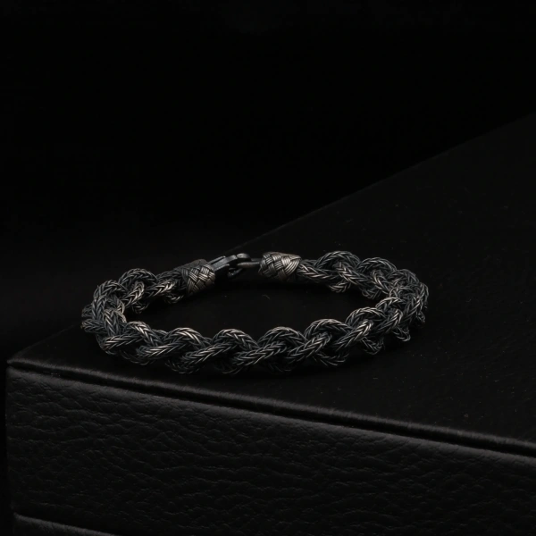 1000 Ayar Unisex Sarma Örgü Kazaziye Bileklik