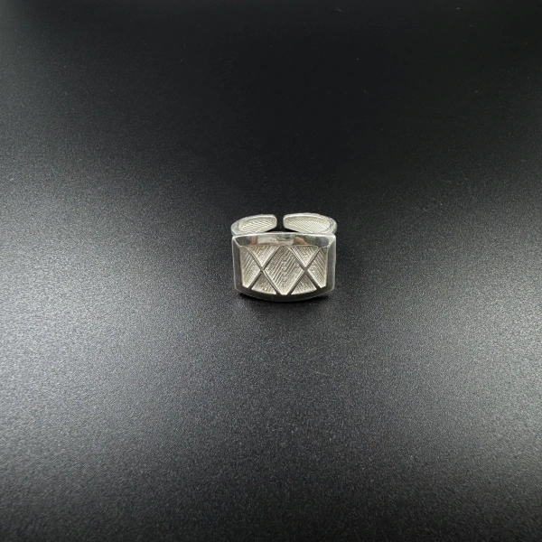 925 Ayar Petek Model Trabzon Hasırı Gümüş Yüzük