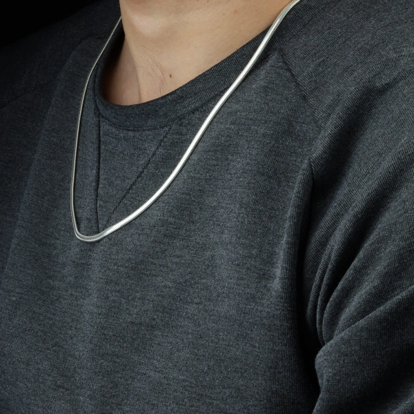 Yılan Unisex Gümüş Kolye