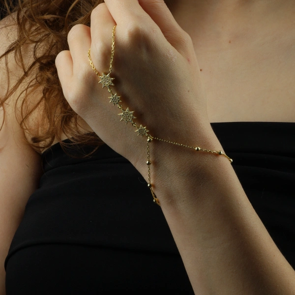 925 Ayar Gümüş Gold Kutup Yıldızı Şahmeran