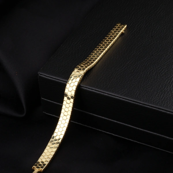 925 ayar Altın Kaplama Snake Vip Gümüş Bileklik