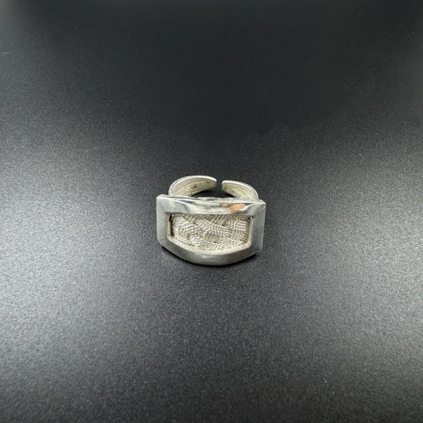 925 Ayar El Örmesi Model Trabzon Hasırı Gümüş Yüzük