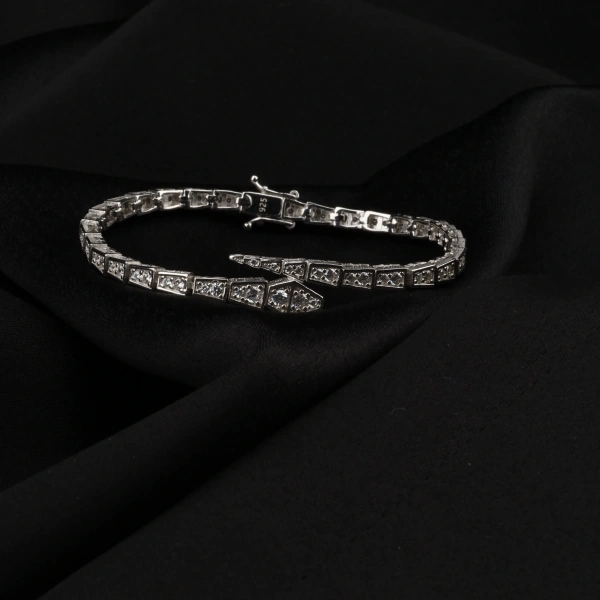 925 Ayar Gümüş Snake Bileklik