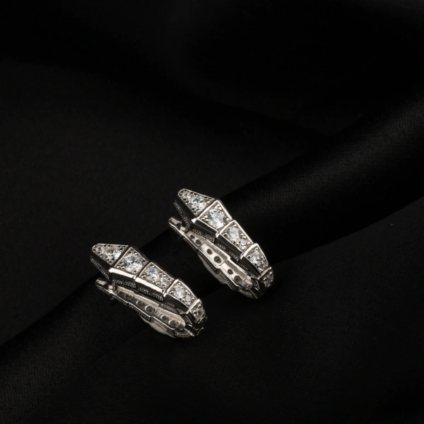 925 Ayar Gümüş Snake Küpe