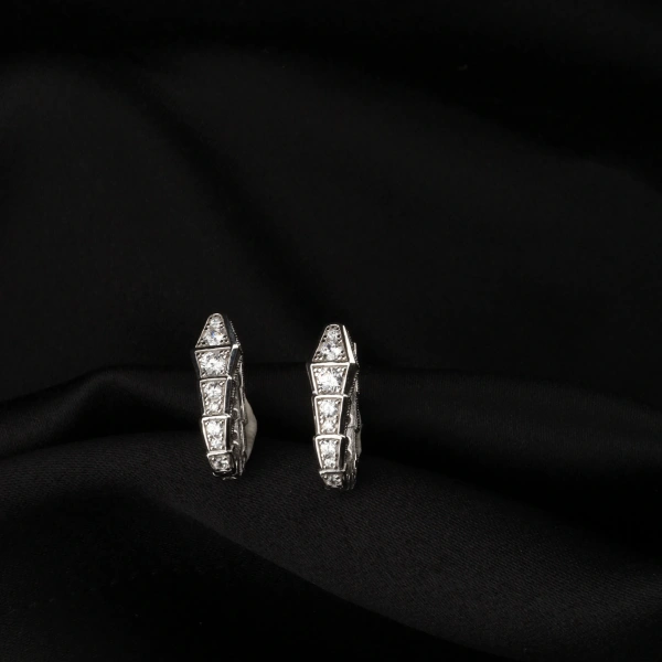 925 Ayar Gümüş Snake Küpe