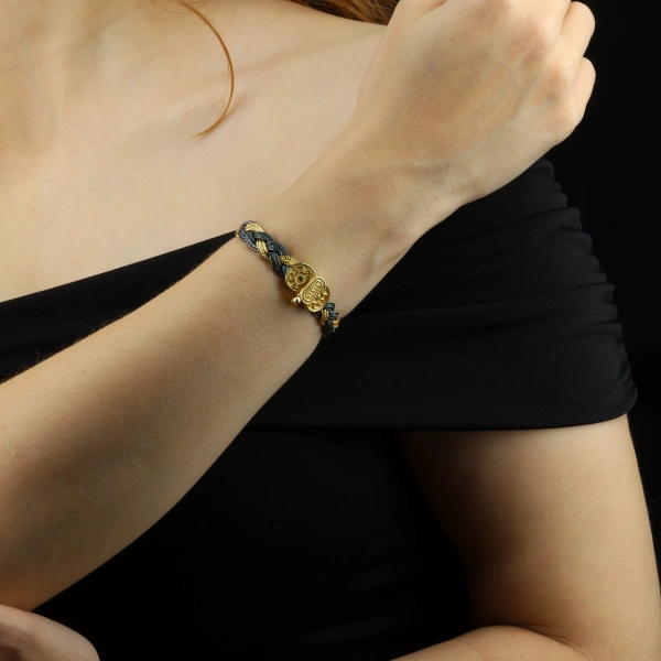 925 Ayar Mardin Hasırı Gümüş Bileklik