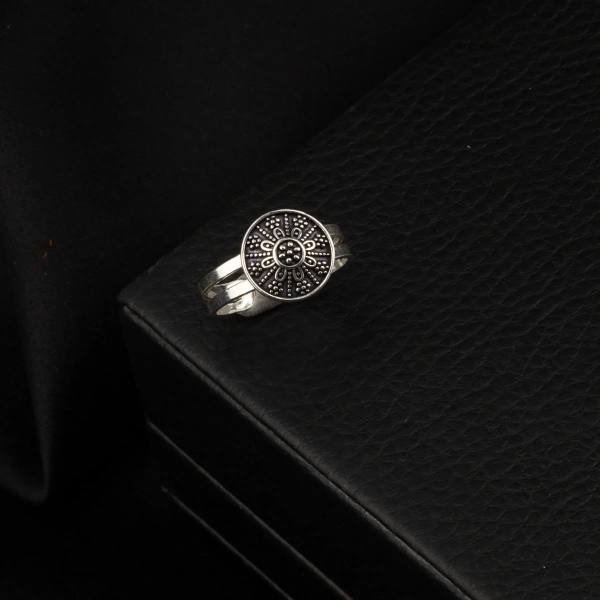 925 Ayar Mardin Hasırı Gümüş Yüzük