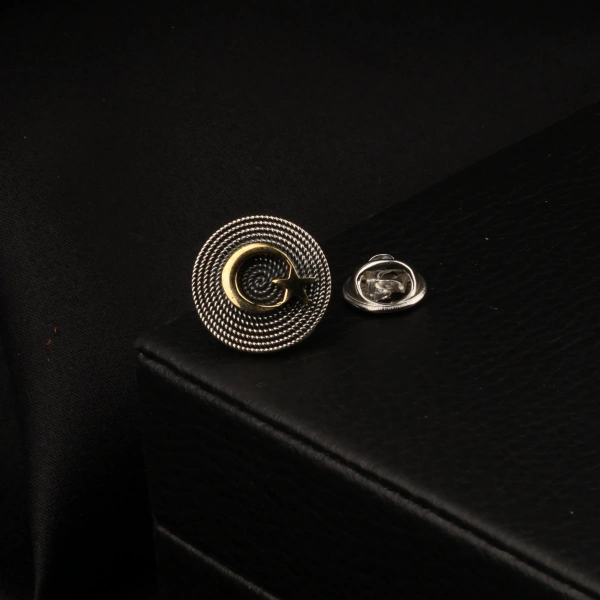 925 Ayar Telkari Ay Yıldız Gümüş Rozet