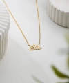 14 Ayar Altın Lotus Çiçeği Kolye