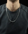 925 Ayar Gurmet 4 Mm Gümüş Erkek Zincir Kolye