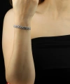 925 Ayar Beyaz Taşlı Gurmet Bileklik