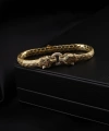925 Ayar Snake Kaplan Altın Kaplama Bileklik