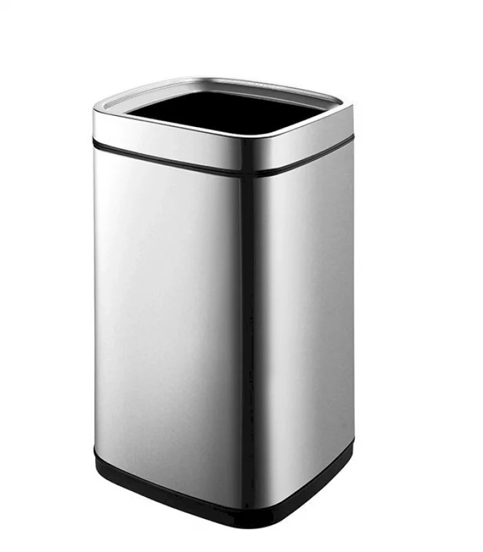 Bocchi Çöp Kovası Kare Çemberli 9 Lt Paslanmaz Çelik Krom