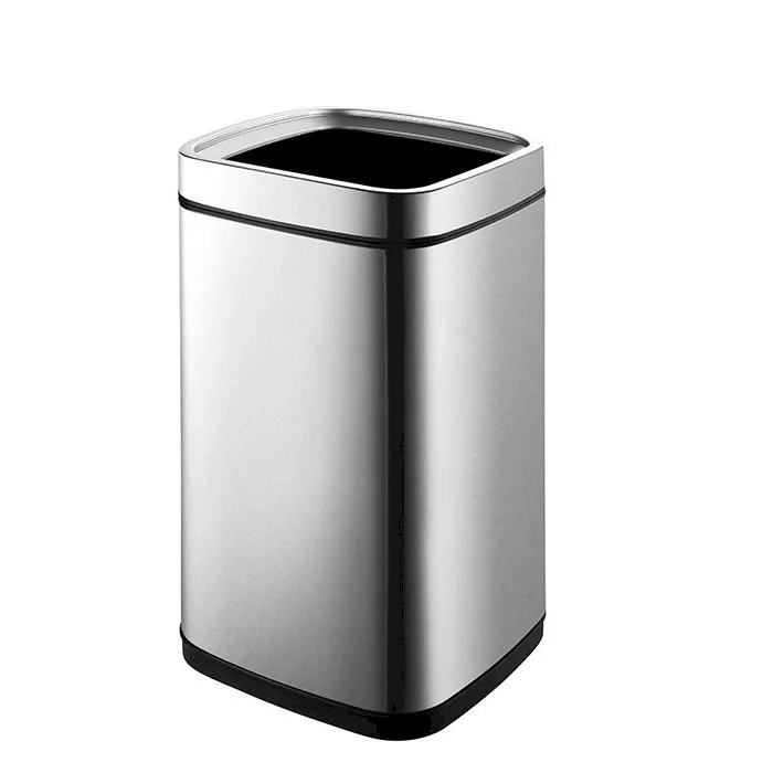 Bocchi Çöp Kovası Kare Çemberli 9 Lt Paslanmaz Çelik Krom