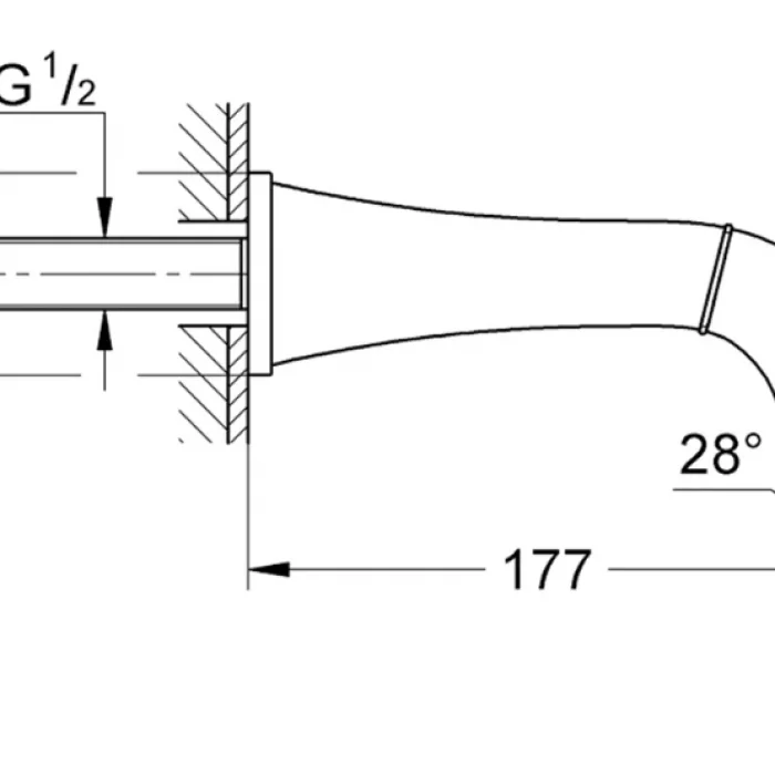 Grohe Grandera Çıkış Ucu Bakır