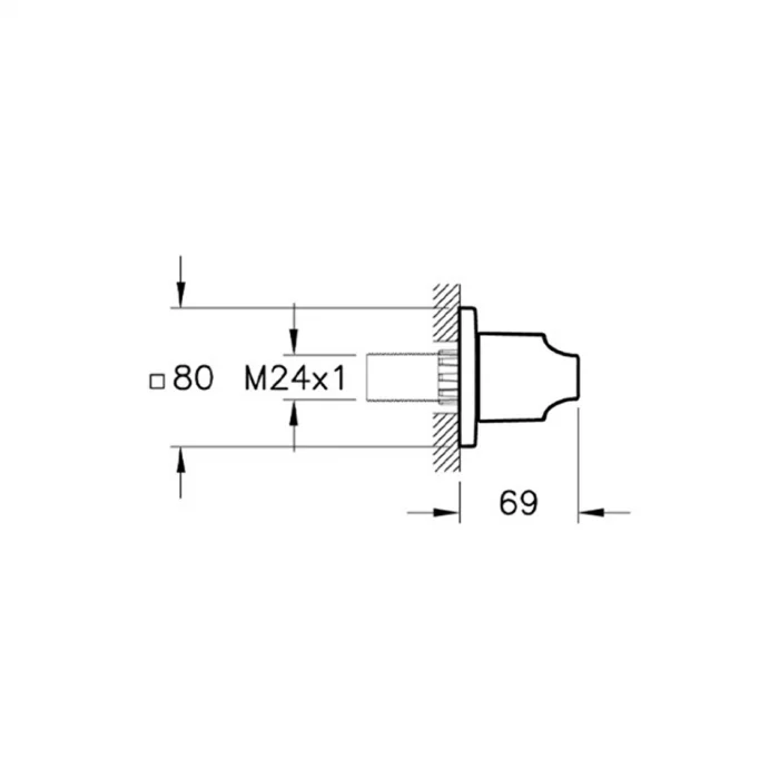 Vitra Suit Ankastre Stop Valf Bakır