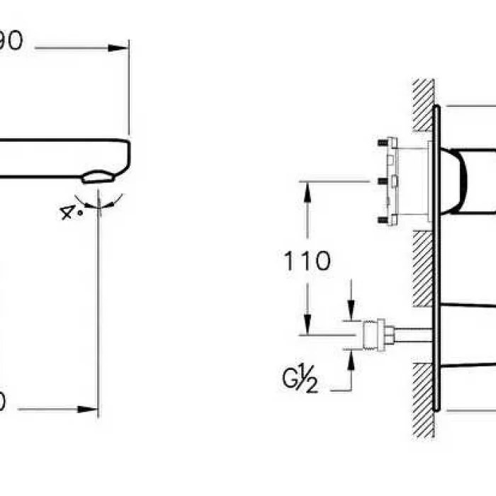 Vitra Root Round Ankastre Lavabo Bataryası Krom