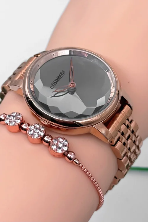 Commes Çelik Kordon&Kasa Kadın Kol Saati 3 Atm Su Geçirmez Rose zmcms040