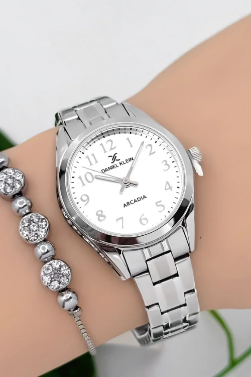 Daniel Klein Çelik Kordon Kadın Kol Saati 3 Atm Suya Dayanıklı Gümüş zmdk1188