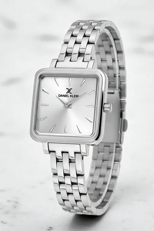 Daniel Klein Kadın Kol Saati, Çelik Kordon&Kasa+Bileklik Hediyeli Gümüş zmdk1200