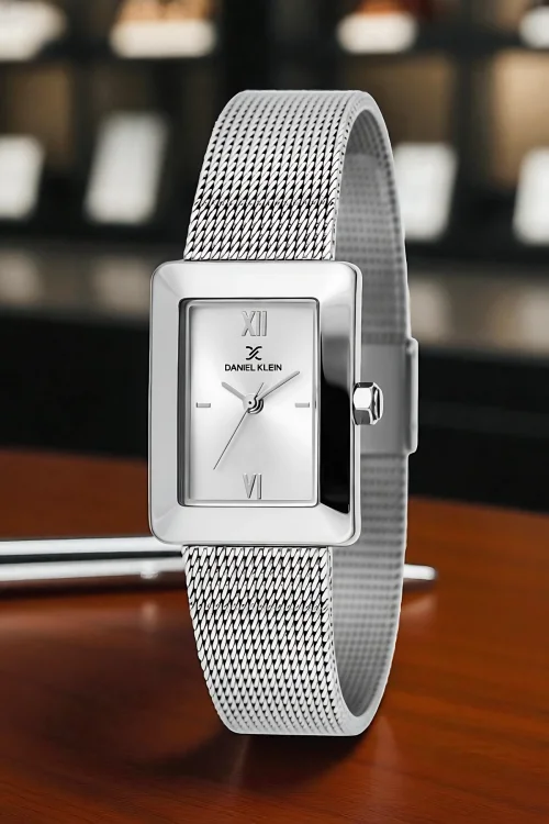 Daniel Klein Kadın Kol Saati, Çelik Kordon&Kasa+Bileklik Hediyeli Gümüş zmdk1201