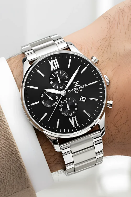 Daniel Klein Takvimli Erkek Kol Saati Çelik Kordon Çelik Kasa Bileklik Hediyeli 3 ATM Suya Dayanıklılık zmdk1134