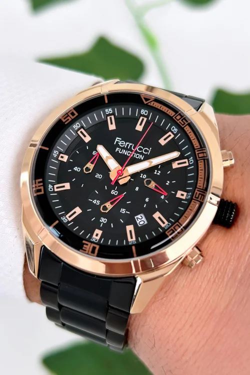Ferrucci Function Erkek Kol Saati Çelik Kordon Çelik Kasa 3 ATM Suya Dayanıklılık