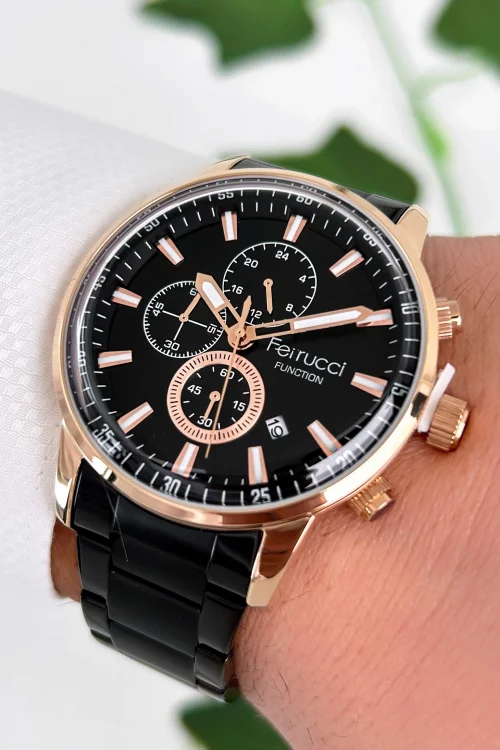 Ferrucci Function Erkek Kol Saati Çelik Kordon Çelik Kasa 3 ATM Suya Dayanıklılık