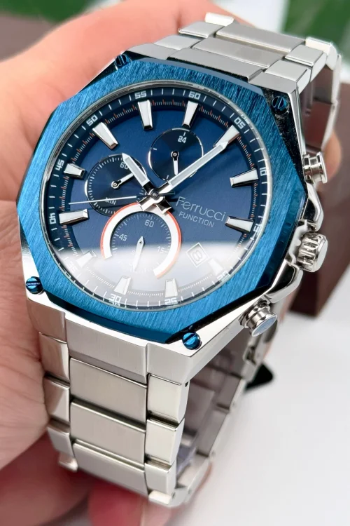 Ferrucci Function Erkek Kol Saati Çelik Kordon Çelik Kasa 3 ATM Suya Dayanıklılık zmfer047