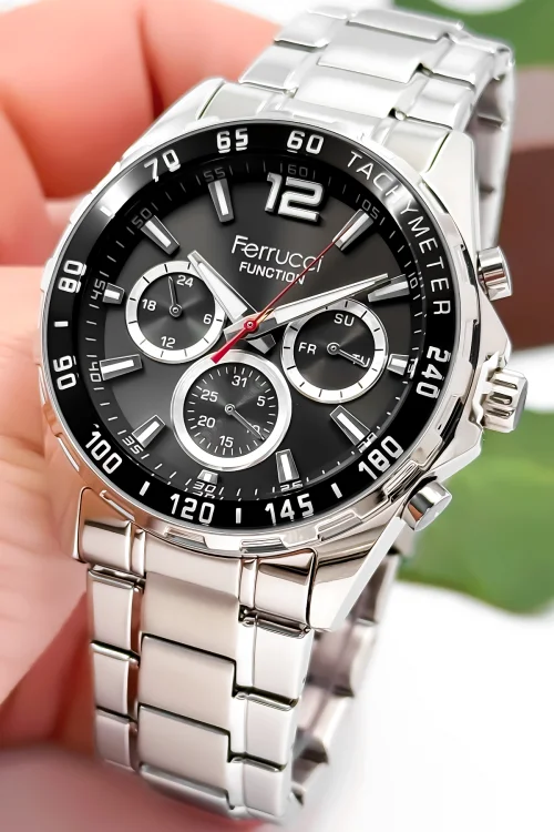 Ferrucci Function Erkek Kol Saati Çelik Kordon Çelik Kasa 3 ATM Suya Dayanıklılık zmfer047