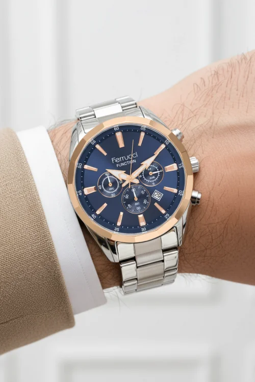 Ferrucci Function Erkek Kol Saati Çelik Kordon Çelik Kasa 3 ATM Suya Dayanıklılık zmfer049