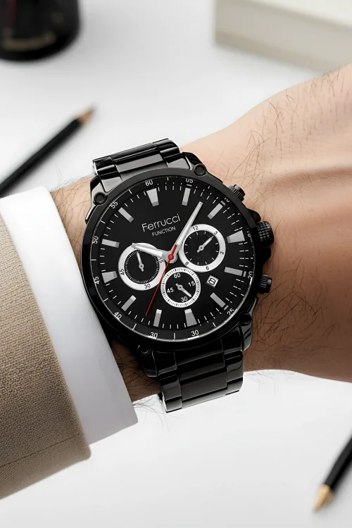 Ferrucci Function Erkek Kol Saati Çelik Kordon Çelik Kasa 3 ATM Suya Dayanıklılık zmfer053