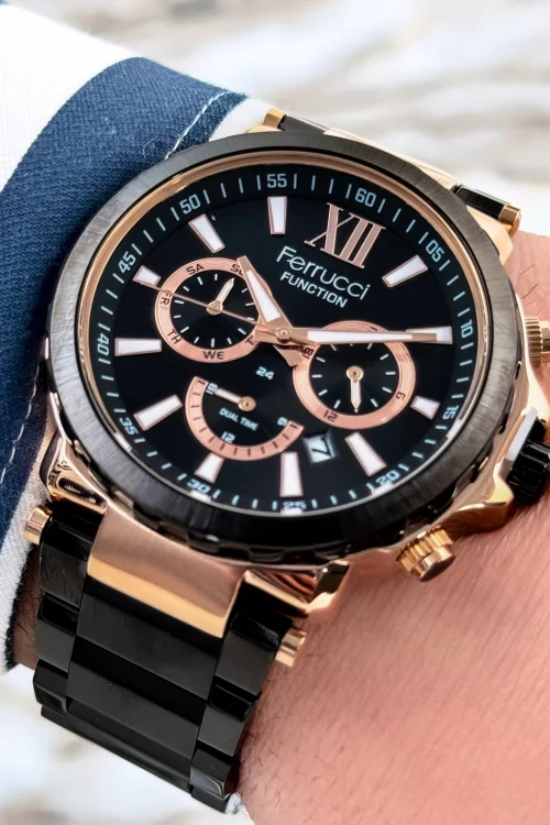 Ferrucci Function Mineral Cam Çelik Kordon&Kasa Erkek Saat zmfer085