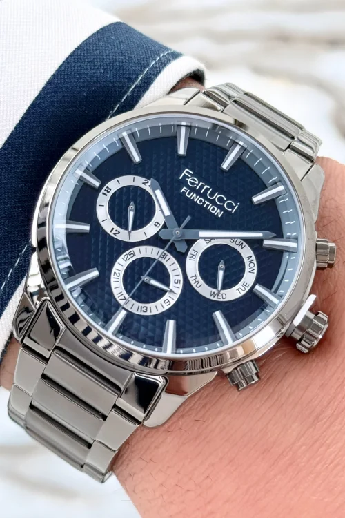 Ferrucci Function Mineral Cam Çelik Kordon&Kasa Erkek Saat zmfer086