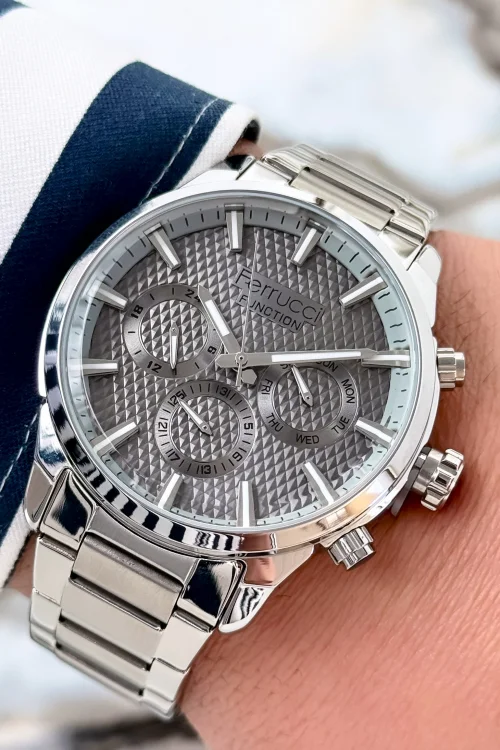 Ferrucci Function Mineral Cam Çelik Kordon&Kasa Erkek Saat zmfer086