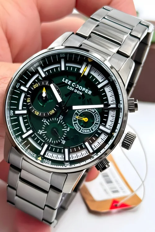 Lee Cooper LC07817.670 Füme Renk Çelik Kordon Füme Renk Çelik Kasa Erkek Kol Saati ZMLC008