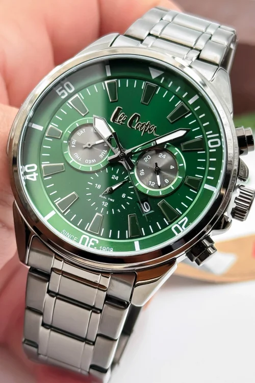 Lee Cooper LC07846.070 Füme Renk Çelik Kordon Füme Renk Çelik Kasa Erkek Kol Saati ZMLC012